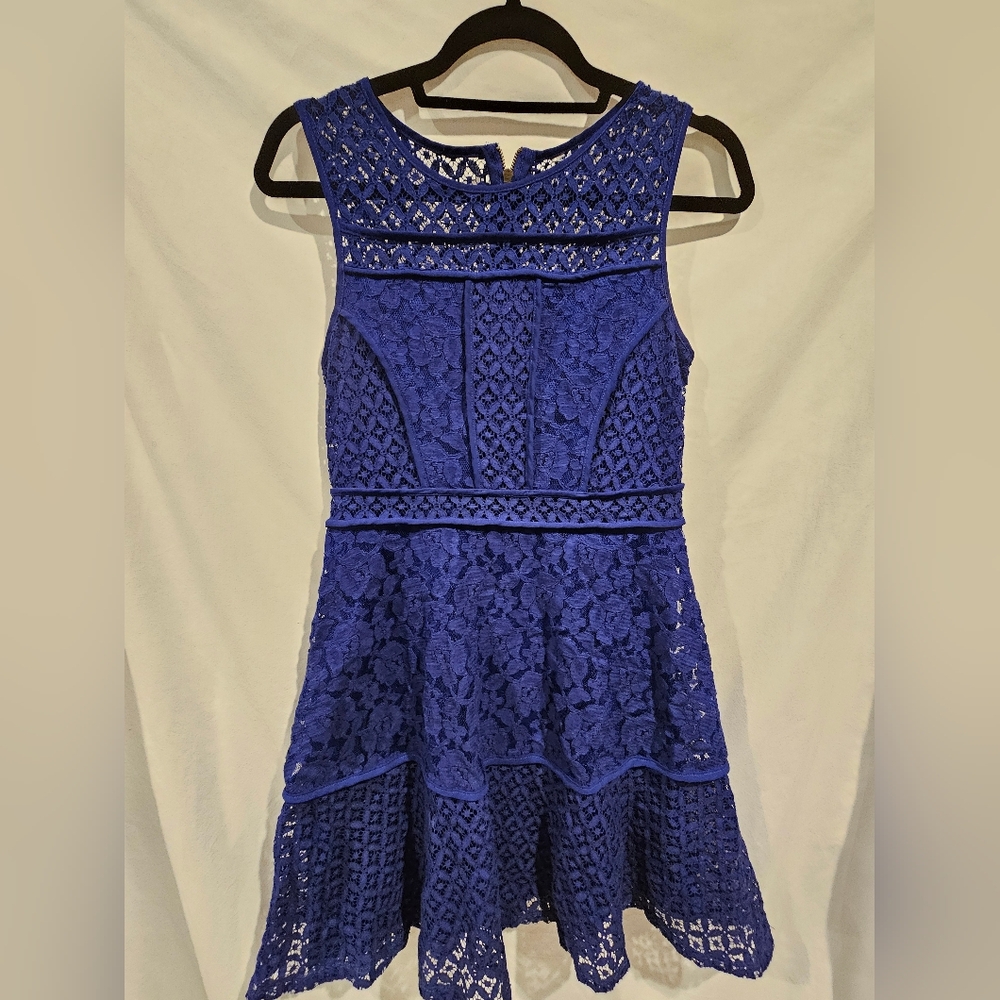 Blue Lace Dress Women's Xhiliration